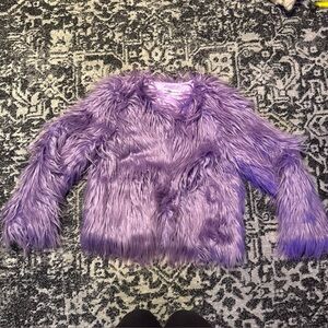Taylor swift Purple Faux Fur Jacket